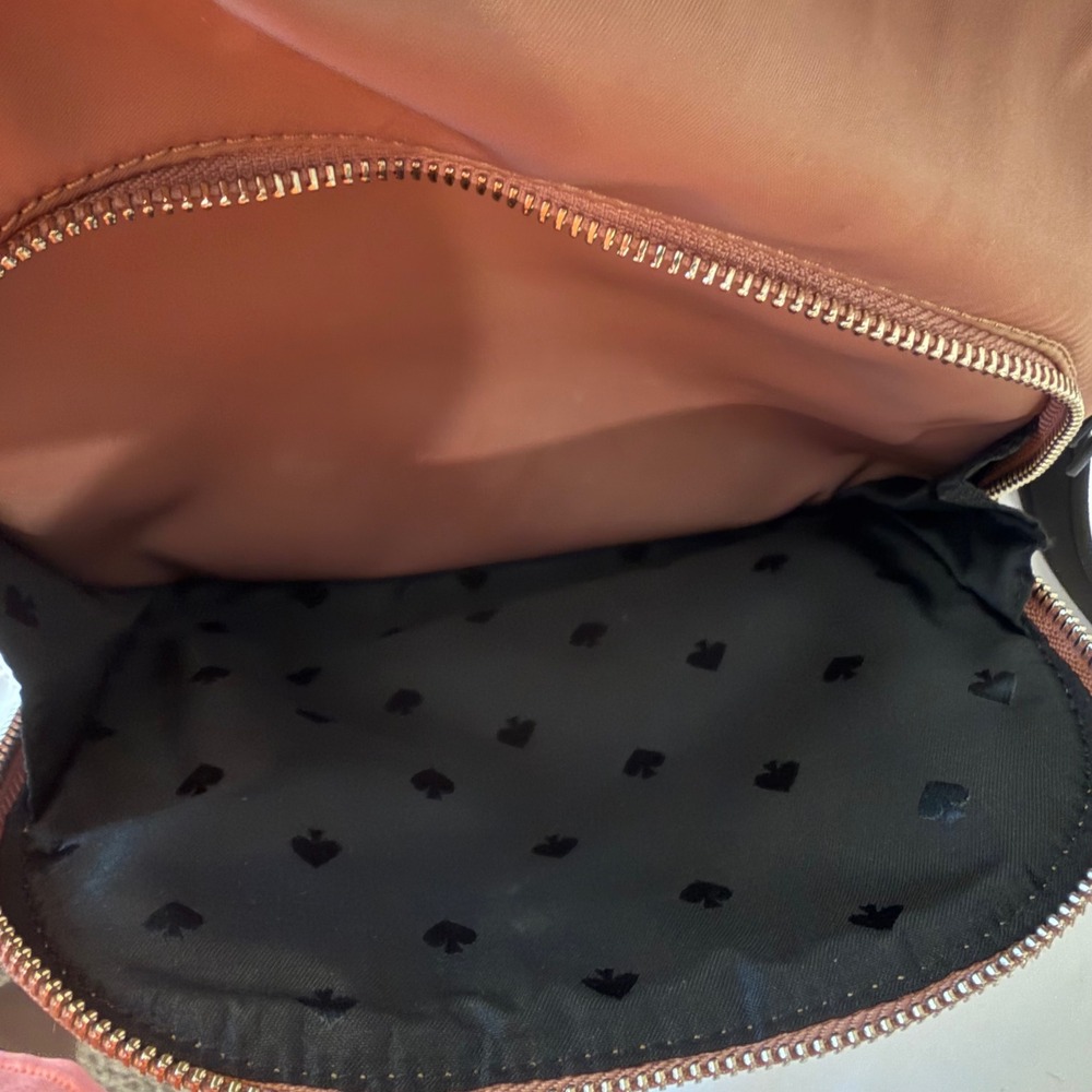 Kate Spade New York Chelsea Medium Nylon Backpack Rosewood Gold Hardware - Picture 10 of 12